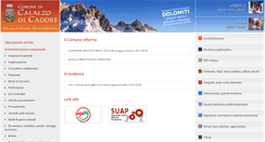 Desktop Screenshot of comune.calalzo.bl.it