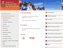 Tablet Screenshot of comune.calalzo.bl.it